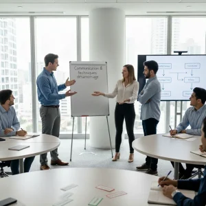 Formation à la gestion de conflit à Rennes : une salariée pratique les techniques de communication assertive et d'écoute active pour désamorcer une tension.