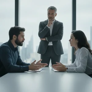 Formation gestion des conflits à Rennes : un salarié observe et analyse des interactions pour comprendre et prévenir l'escalade d'une situation agressive.