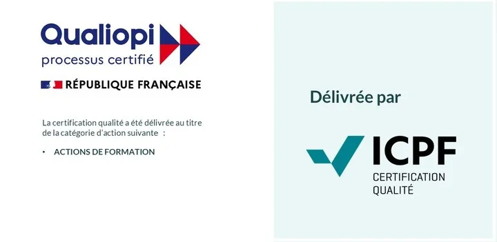 Certification qualité Qualiopi délivrée au titre des actions de formation, par ICPF Certification Qualité