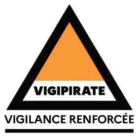 Logogramme officiel Vigipirate - stade Vigilance renforcée, en vigueur